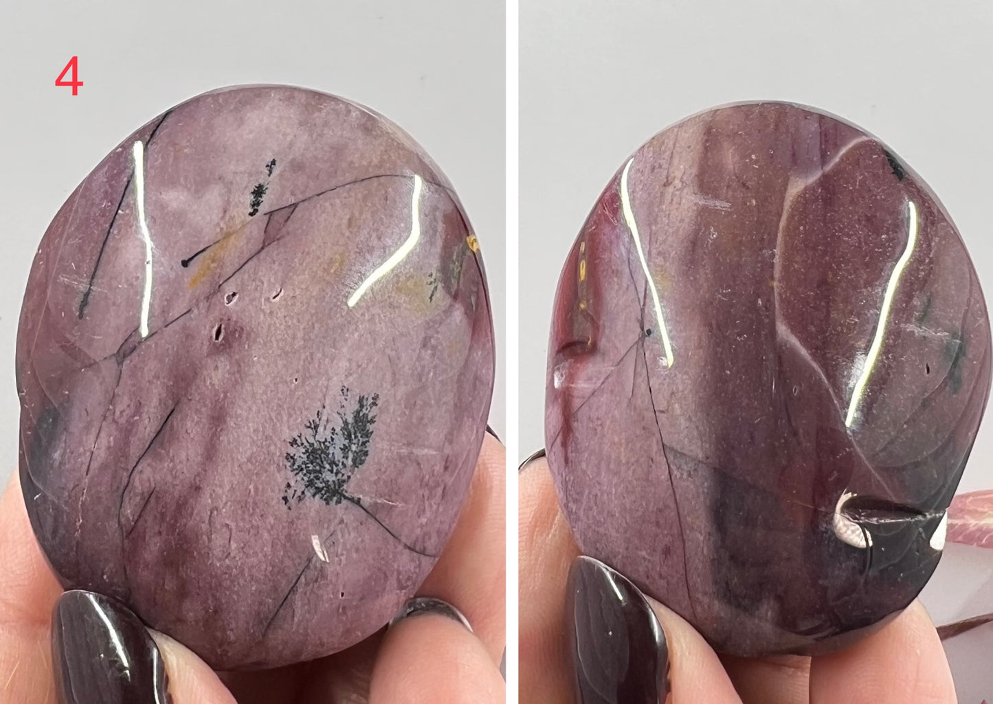 Mookaite Jasper Palm Stone Australian Gemstone Worry Meditation