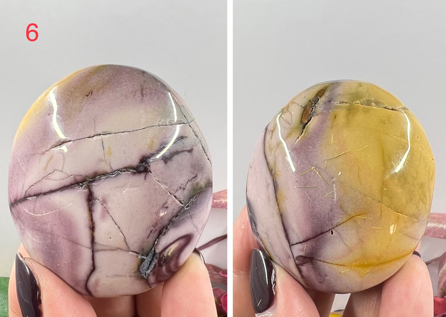 Mookaite Jasper Palm Stone Australian Gemstone Worry Meditation