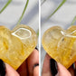 Golden Healer Quartz Hearts Crystal Carvings