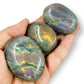 Labradorite Palm Stones Crystal Meditation Worry Reiki Healing Australian Seller