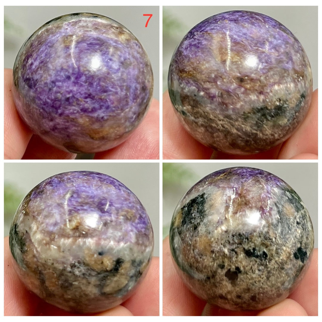 Charoite Mini Spheres Healing Crystal Balls