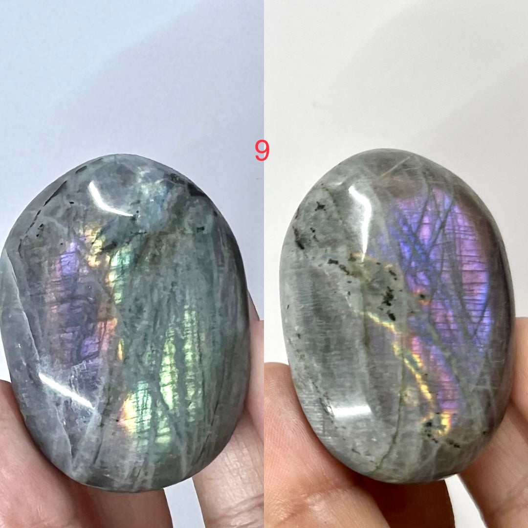 Labradorite Palm Stones Crystal Meditation Worry Reiki Healing Australian Seller