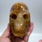 Golden Healer Quartz Skull Healing Crystal Carving 994g