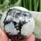 Rainbow Moonstone with Black Tourmaline Sphere Healing Crystal Ball 280g 58mm