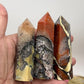 Mosaic Chalcedony Quartz Rare Points Towers Crystal Generators