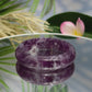 Lepidolite Purple Mica Bangle Bracelet Wearable Crystal 61mm Diameter