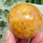 Golden Healer Quartz Sphere Healing Crystal Ball 158g 48mm