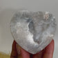 Druzy Mexican Agate Heart Quartz With Stand Crystal Carving Australian Seller