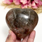 Golden Moonstone Heart Sunstone with Stand Healing Crystal Carving 406g