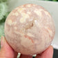 Flower Agate with Quartz Sphere Healing Crystal Ball 373g 65mm