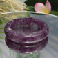 Lepidolite Purple Mica Bangle Bracelet Wearable Crystal 61mm Diameter