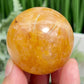 Golden Healer Quartz Sphere Healing Crystal Ball 152g 48mm