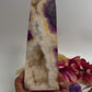 Large Fluorite in Agate Tower Crystal Generator