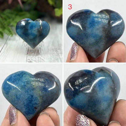 Trolleite Hearts Crystal Carvings Australian Seller