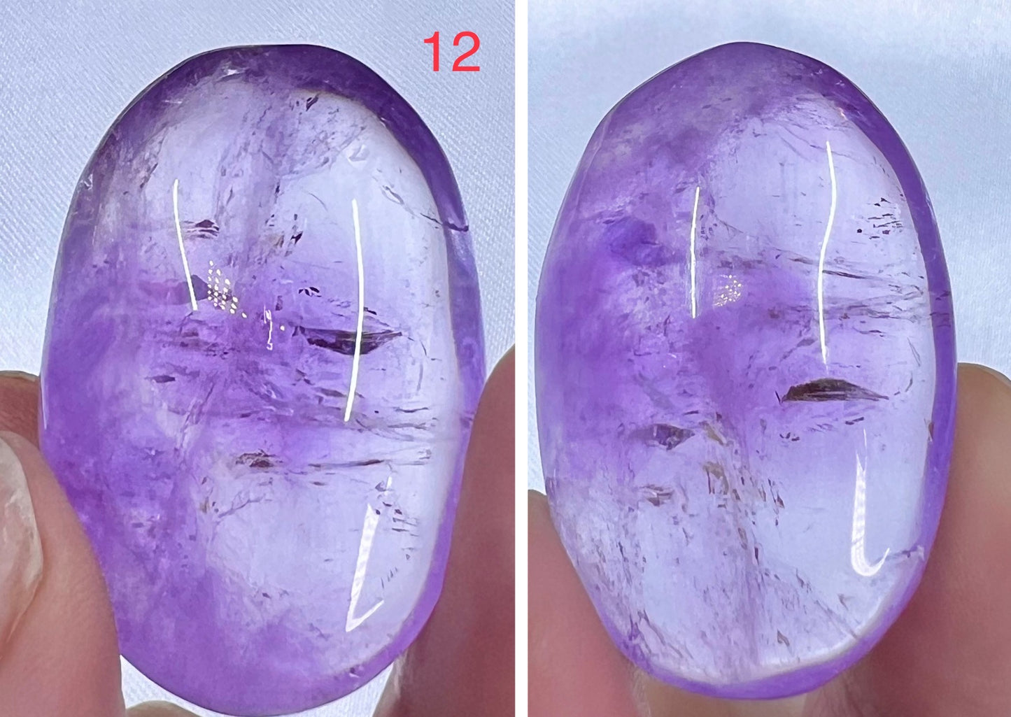 Ametrine Palm Stone Meditation Crystal Australian Seller