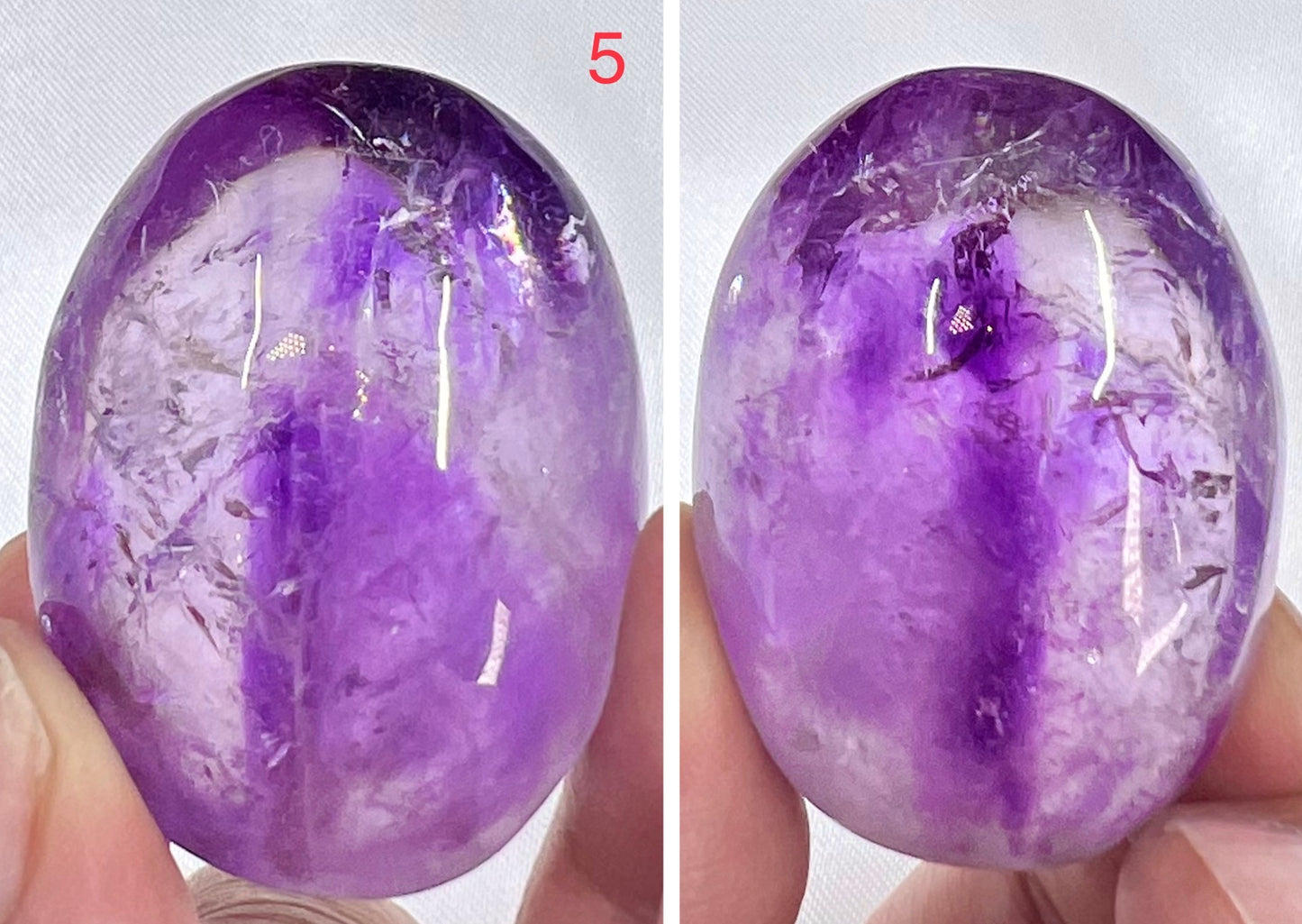 Ametrine Palm Stone Meditation Crystal Australian Seller