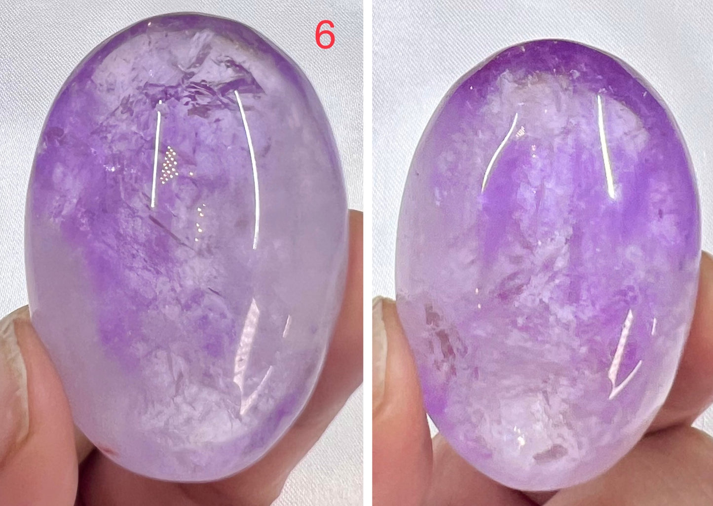 Ametrine Palm Stone Meditation Crystal Australian Seller