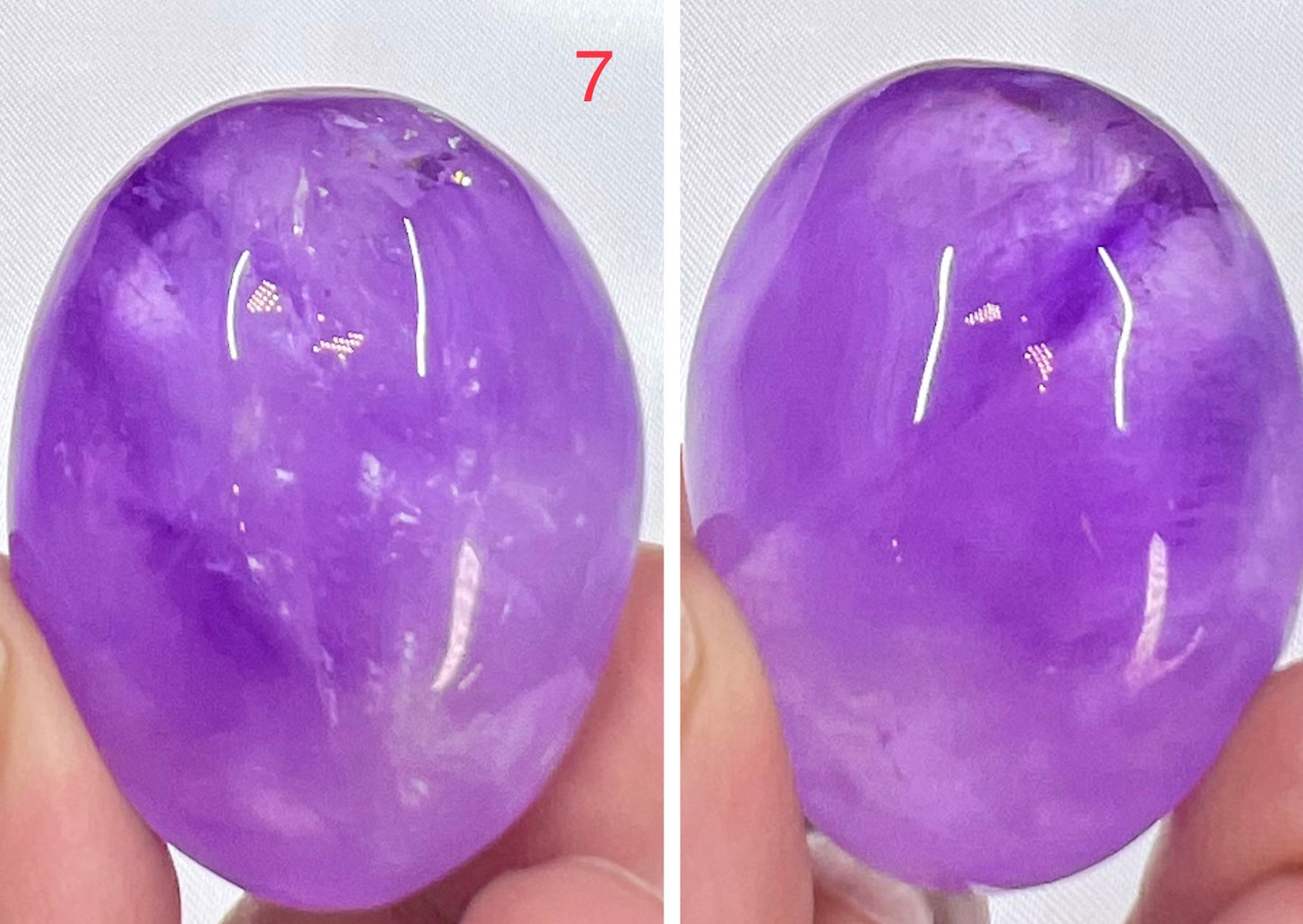 Ametrine Palm Stone Meditation Crystal Australian Seller