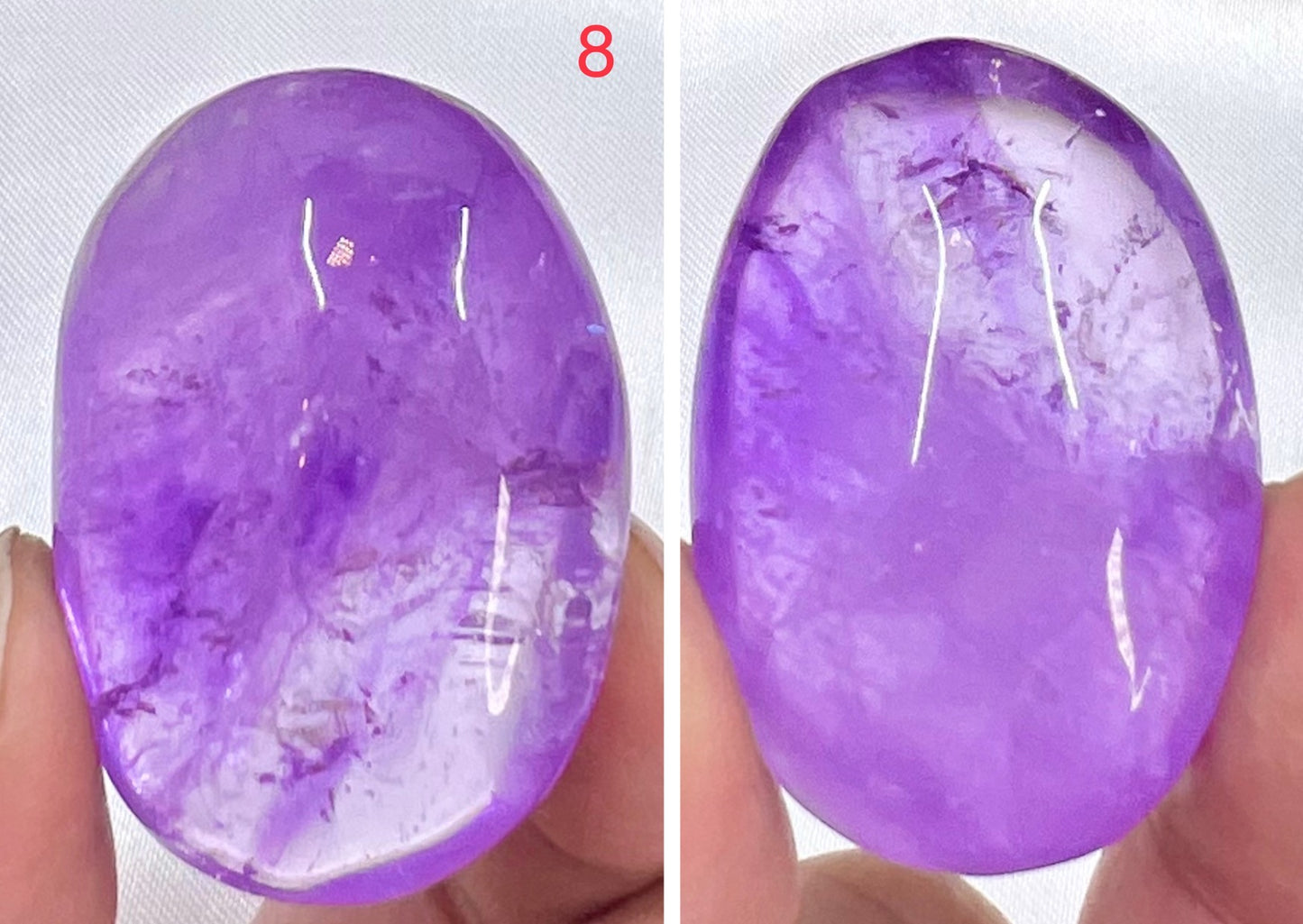 Ametrine Palm Stone Meditation Crystal Australian Seller