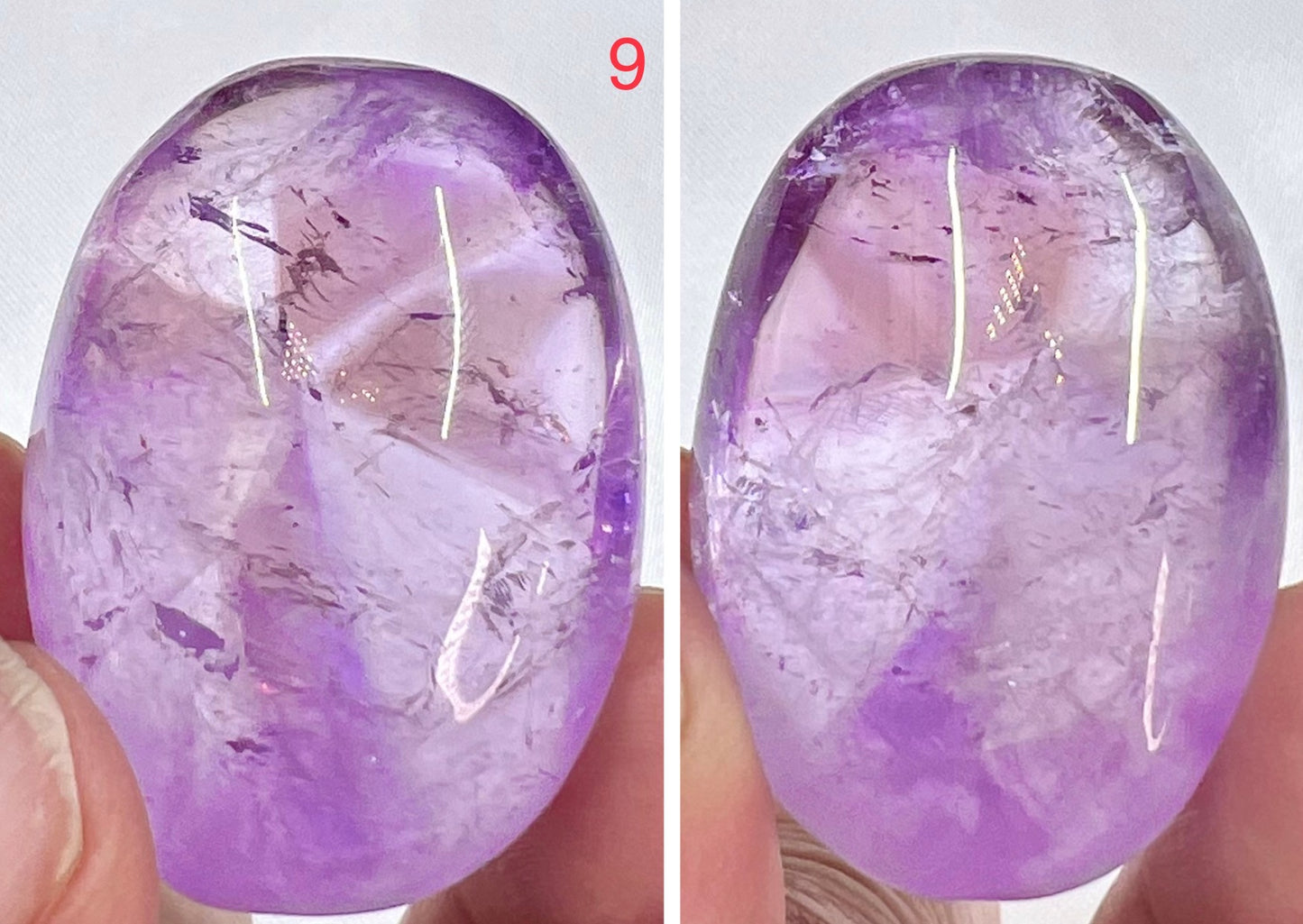 Ametrine Palm Stone Meditation Crystal Australian Seller