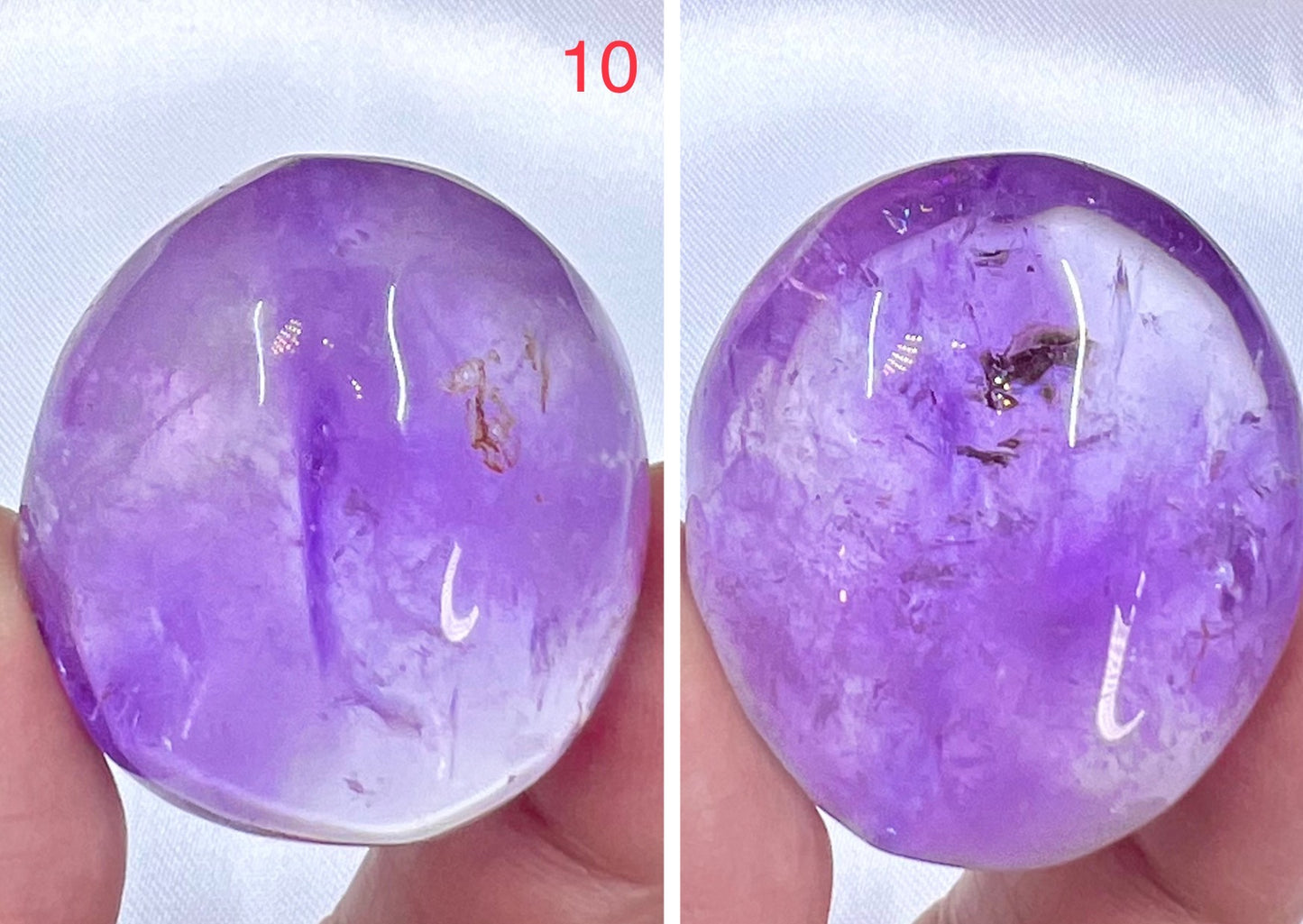 Ametrine Palm Stone Meditation Crystal Australian Seller