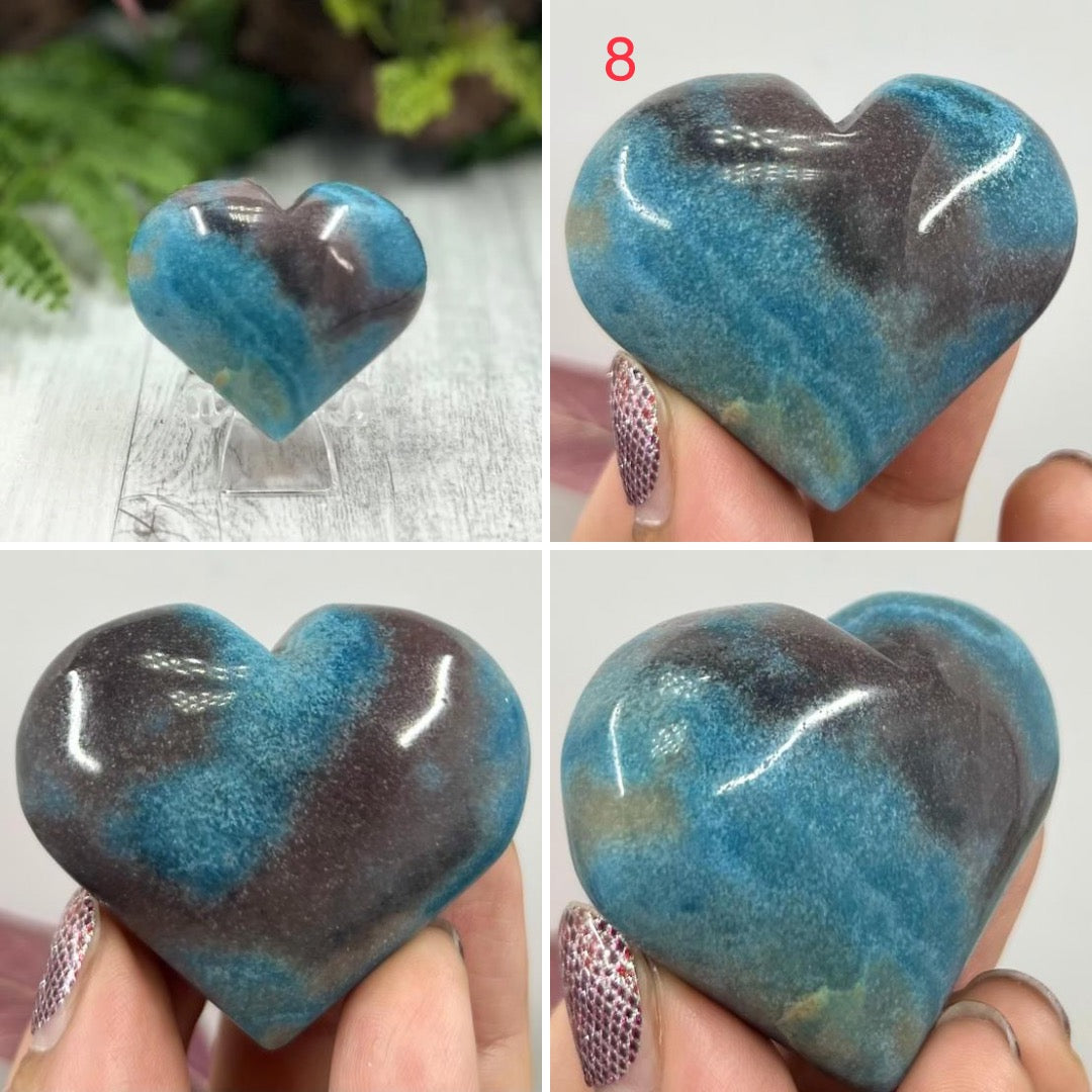 Trolleite Hearts Crystal Carvings Australian Seller