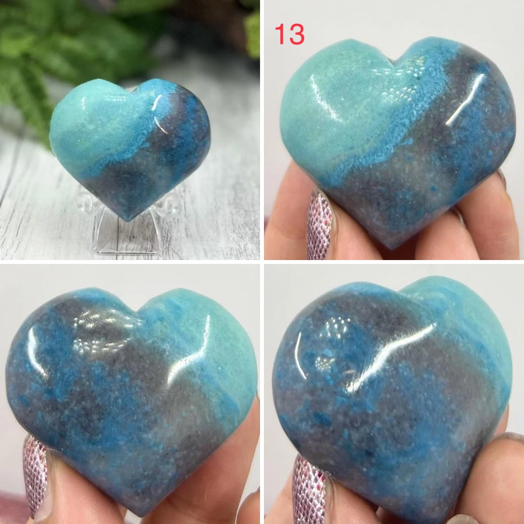 Trolleite Hearts Crystal Carvings Australian Seller