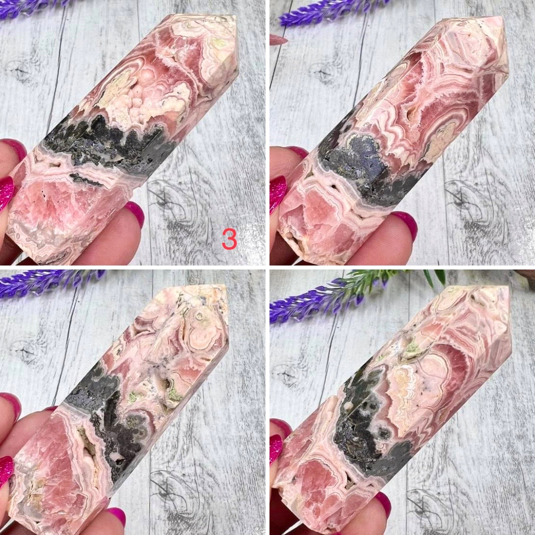 Rhodochrosite Points Crystal Generator Australian Seller