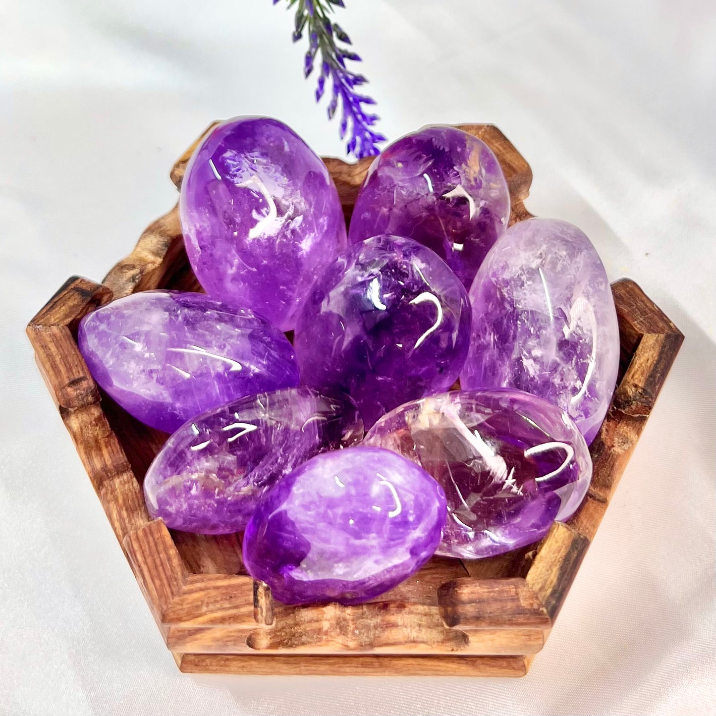 Ametrine Palm Stone Meditation Crystal Australian Seller