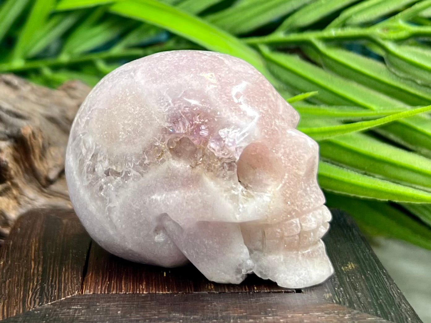 Pink Amethyst Skull Crystal Skull Carving Australian Seller