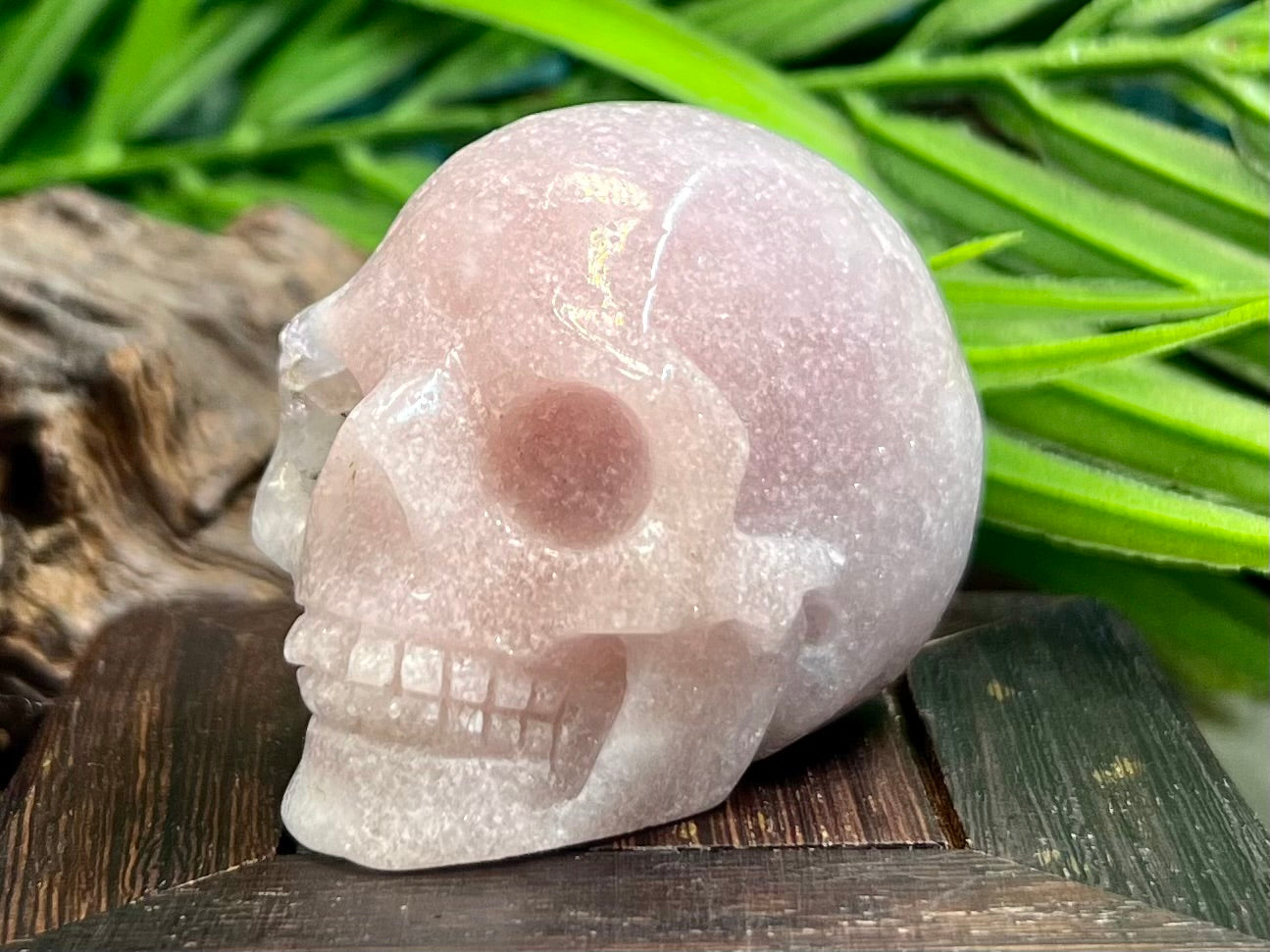 Pink Amethyst Skull Crystal Skull Carving Australian Seller