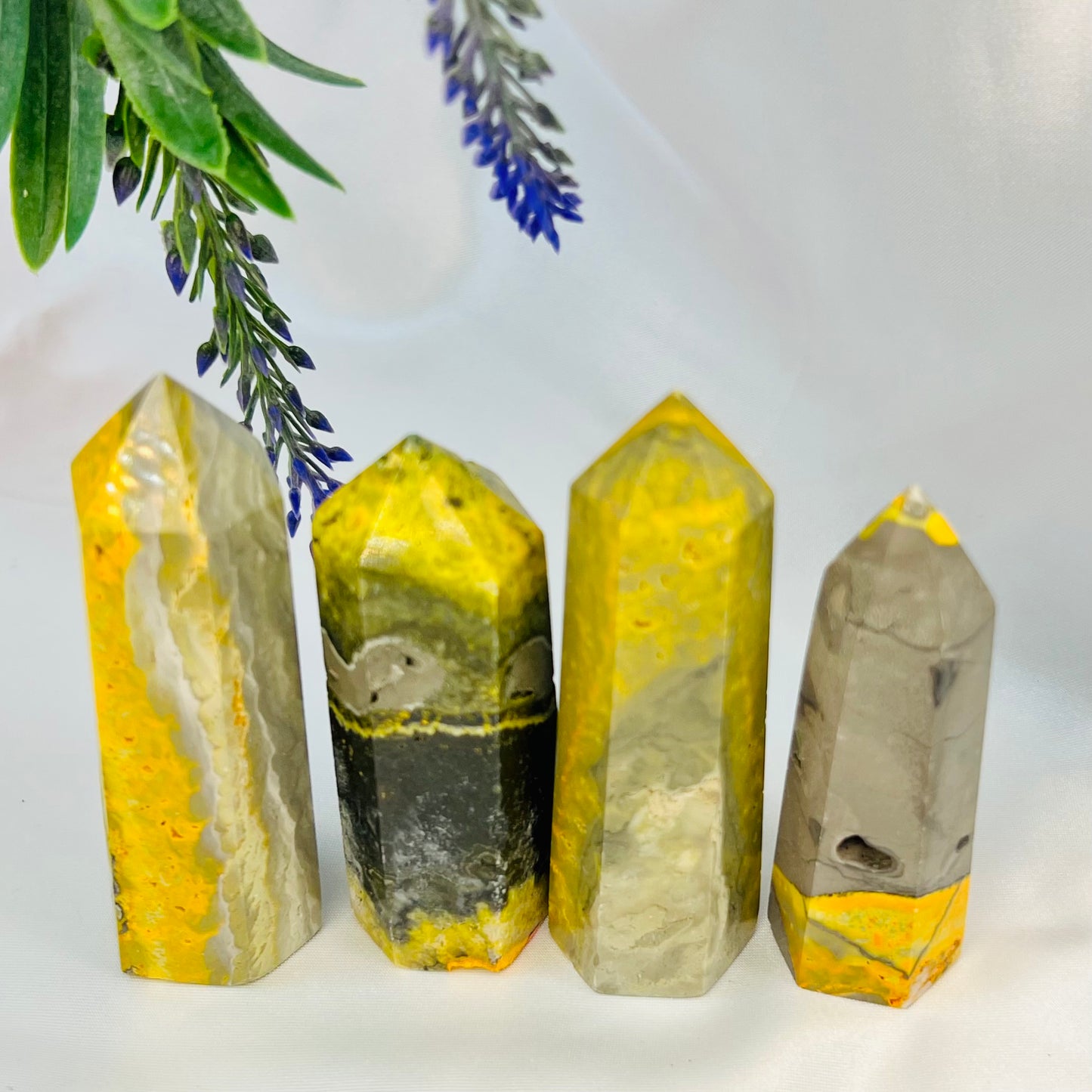 Bumblebee Jasper Points Towers Crystal Generators