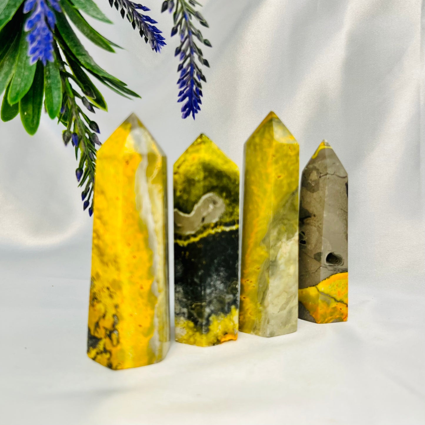 Bumblebee Jasper Points Towers Crystal Generators