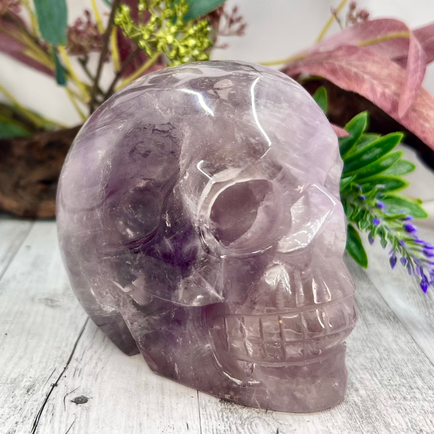 Large Amethyst Skull Crystal Skull Carving