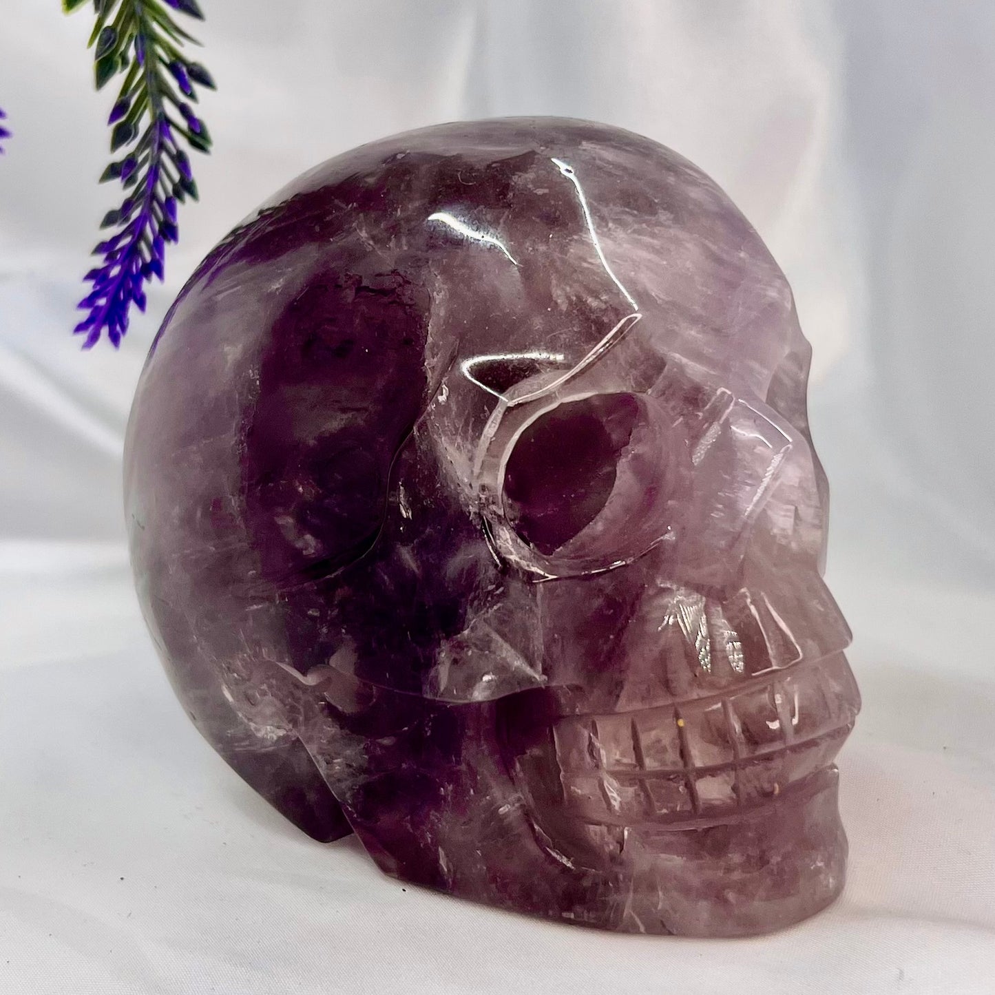 Large Amethyst Skull Crystal Skull Carving