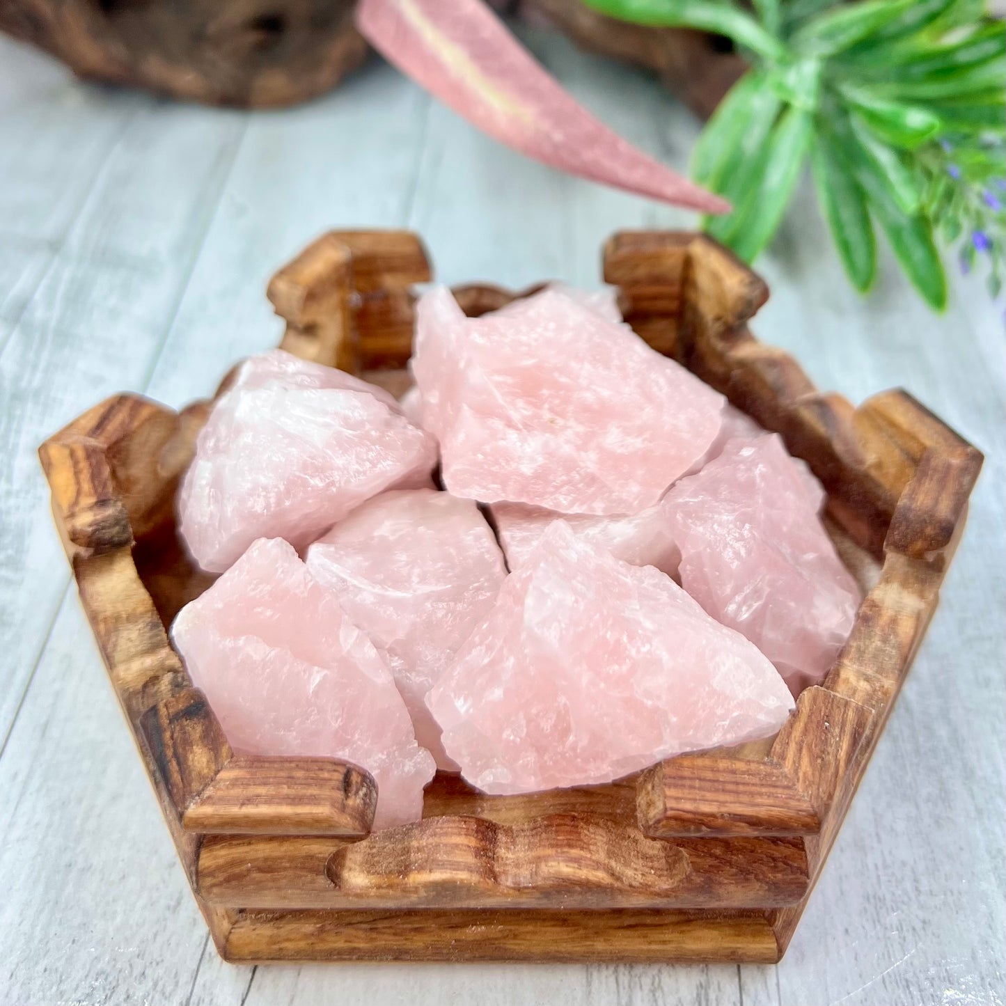 Rose Quartz Raw Specimens Natural Crystal 250g Australian Seller