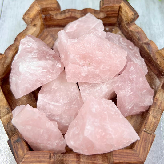 Rose Quartz Raw Specimens Natural Crystal 250g Australian Seller