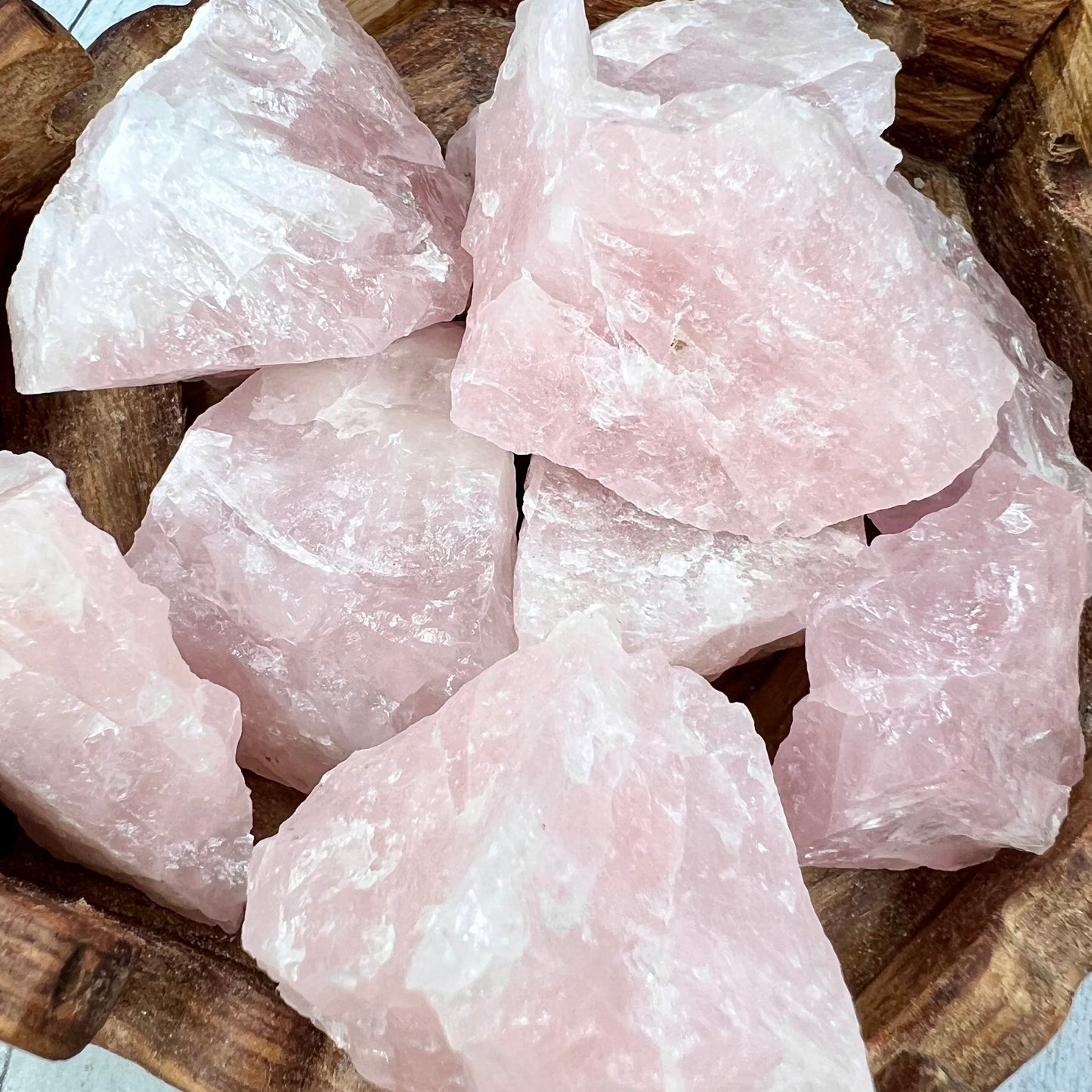 Rose Quartz Raw Specimens Natural Crystal 250g Australian Seller