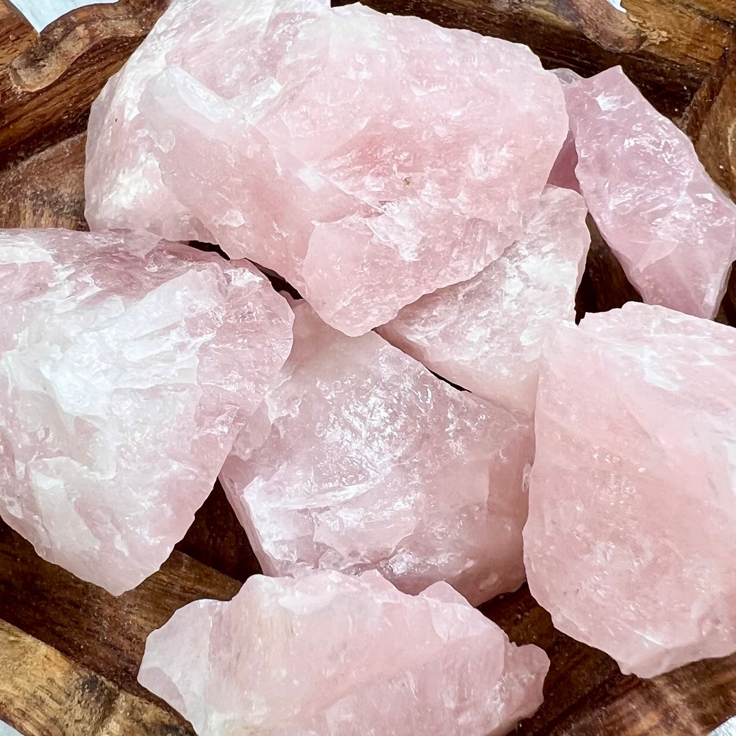 Rose Quartz Raw Specimens Natural Crystal 250g Australian Seller