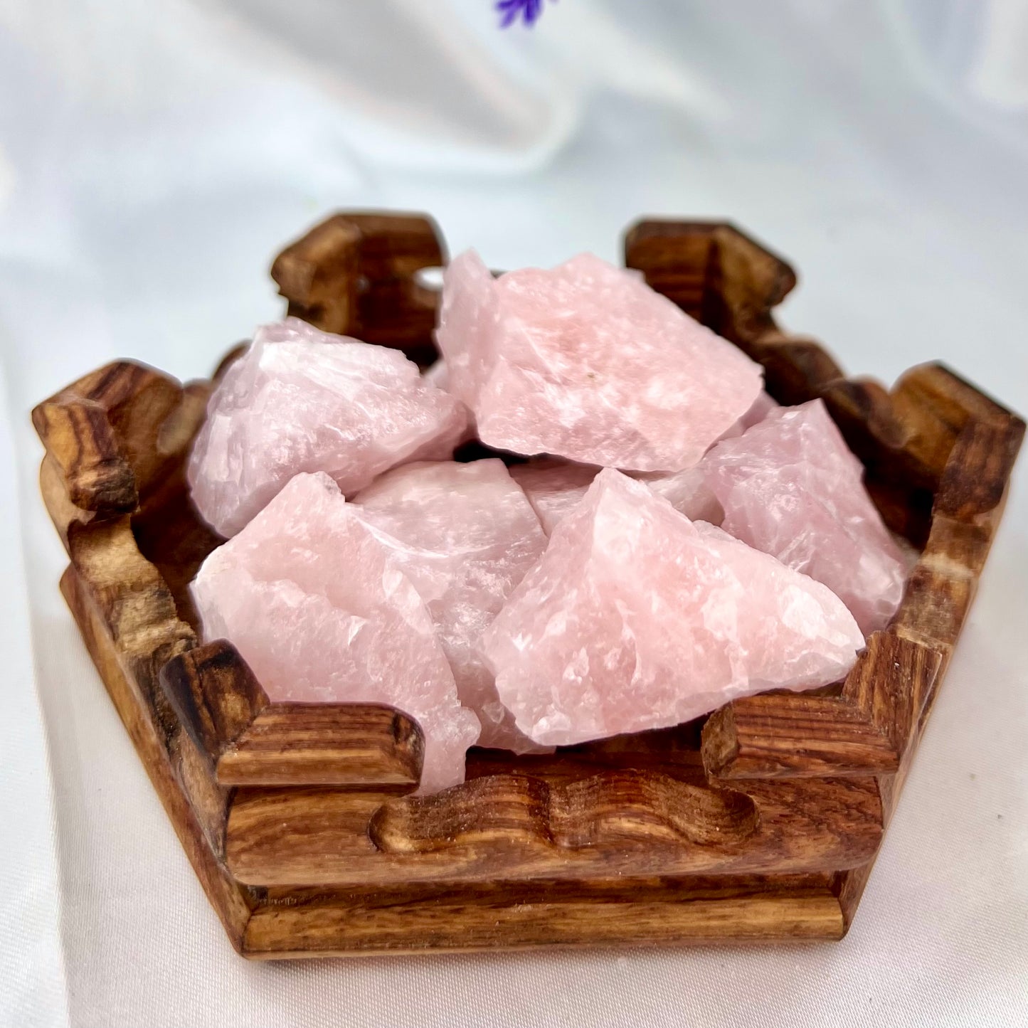 Rose Quartz Raw Specimens Natural Crystal 250g Australian Seller