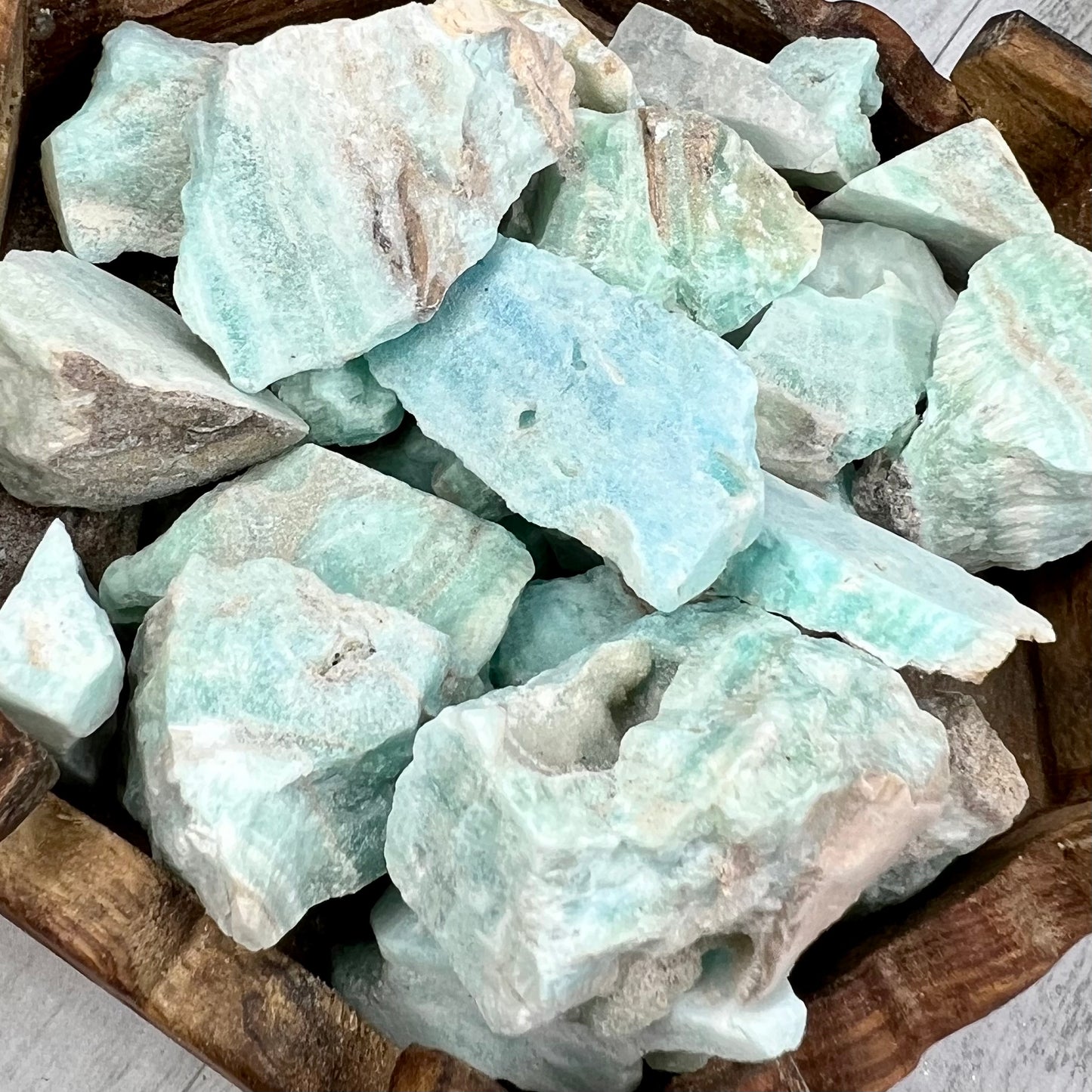 Blue Aragonite Raw Specimens Natural Crystal 250g Australian Seller