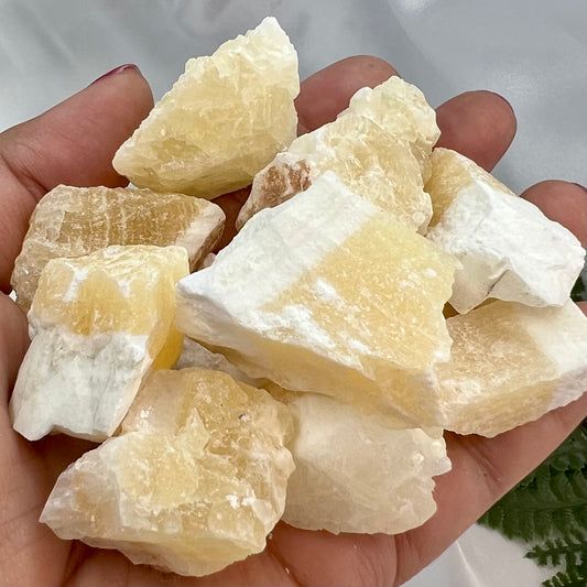 Orange Calcite Raw Specimens Natural Crystal 250g Australian Seller