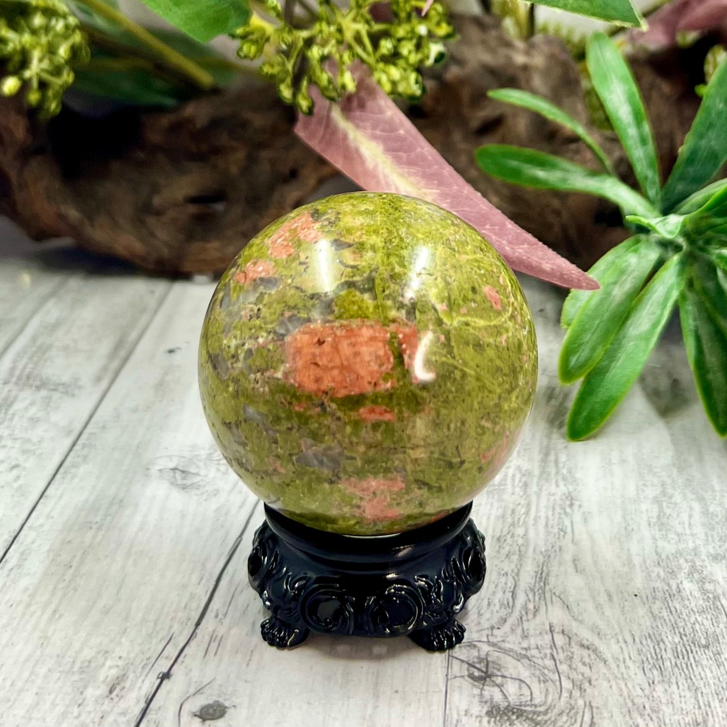 Unakite Jasper Sphere Crystal Sphere Australian Seller