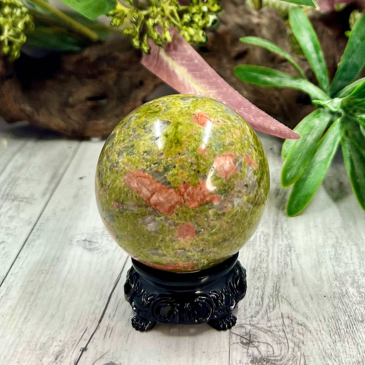 Unakite Jasper Sphere Crystal Sphere Australian Seller