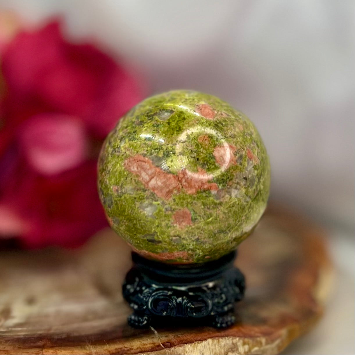 Unakite Jasper Sphere Crystal Sphere Australian Seller