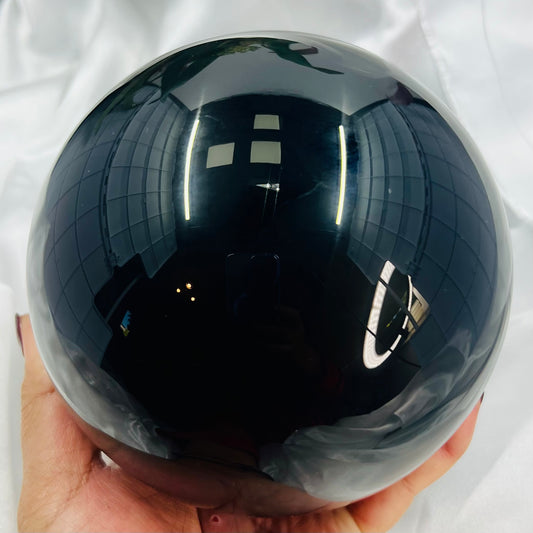 Large Black Obsidian Sphere Crystal Ball