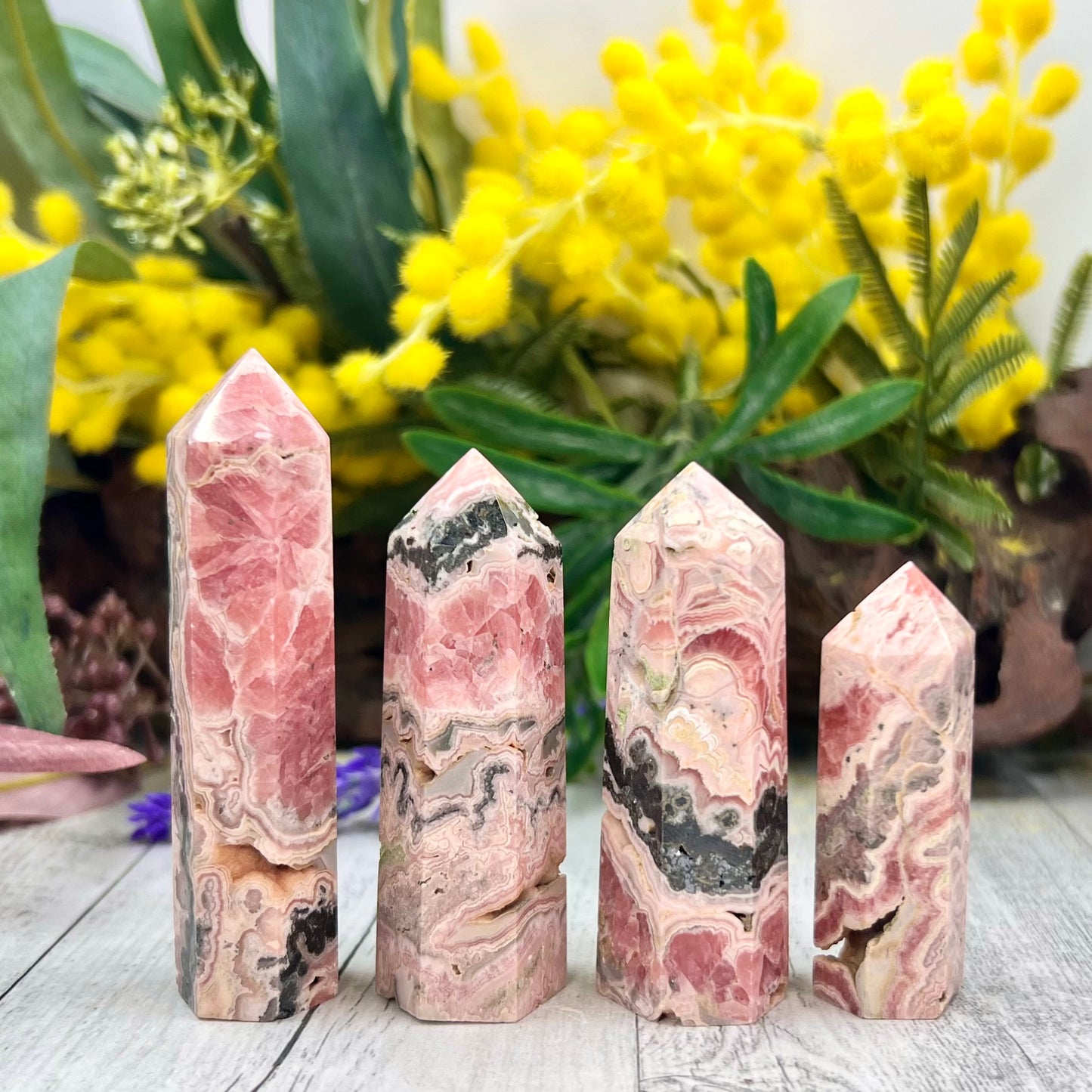 Rhodochrosite Points Crystal Generator Australian Seller