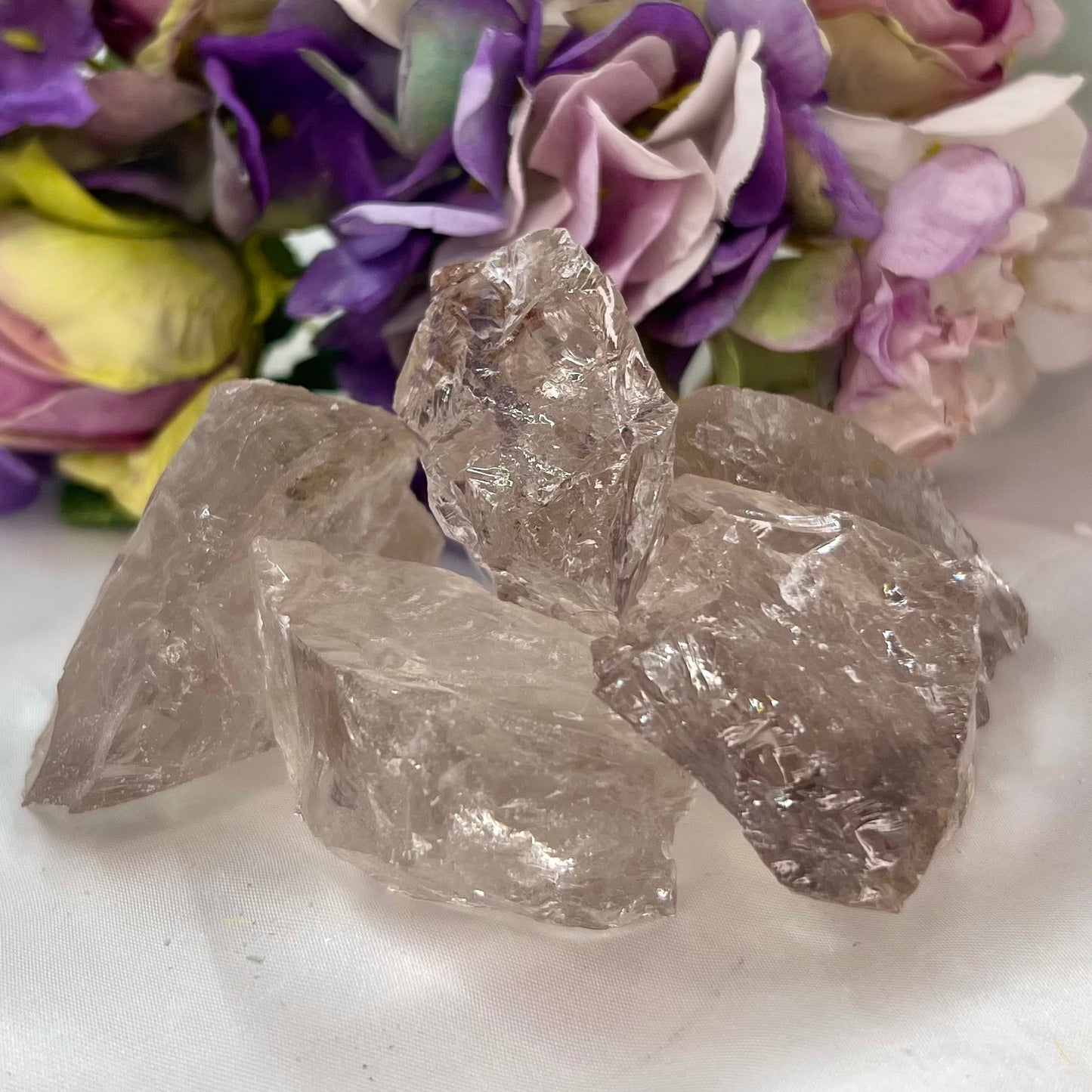 Smoky Quartz Raw Specimens Natural Crystal 250g Australian Seller