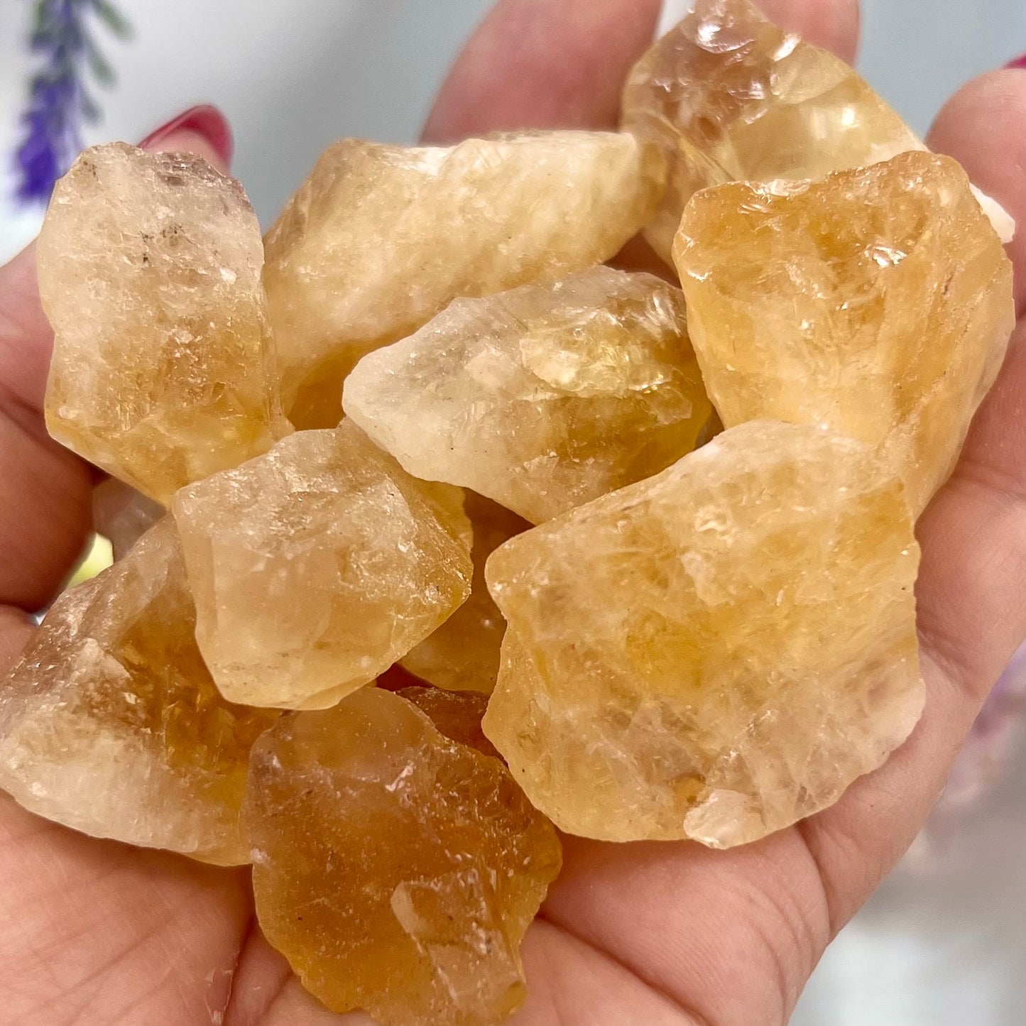 Citrine Raw Specimens Natural Crystal 250g