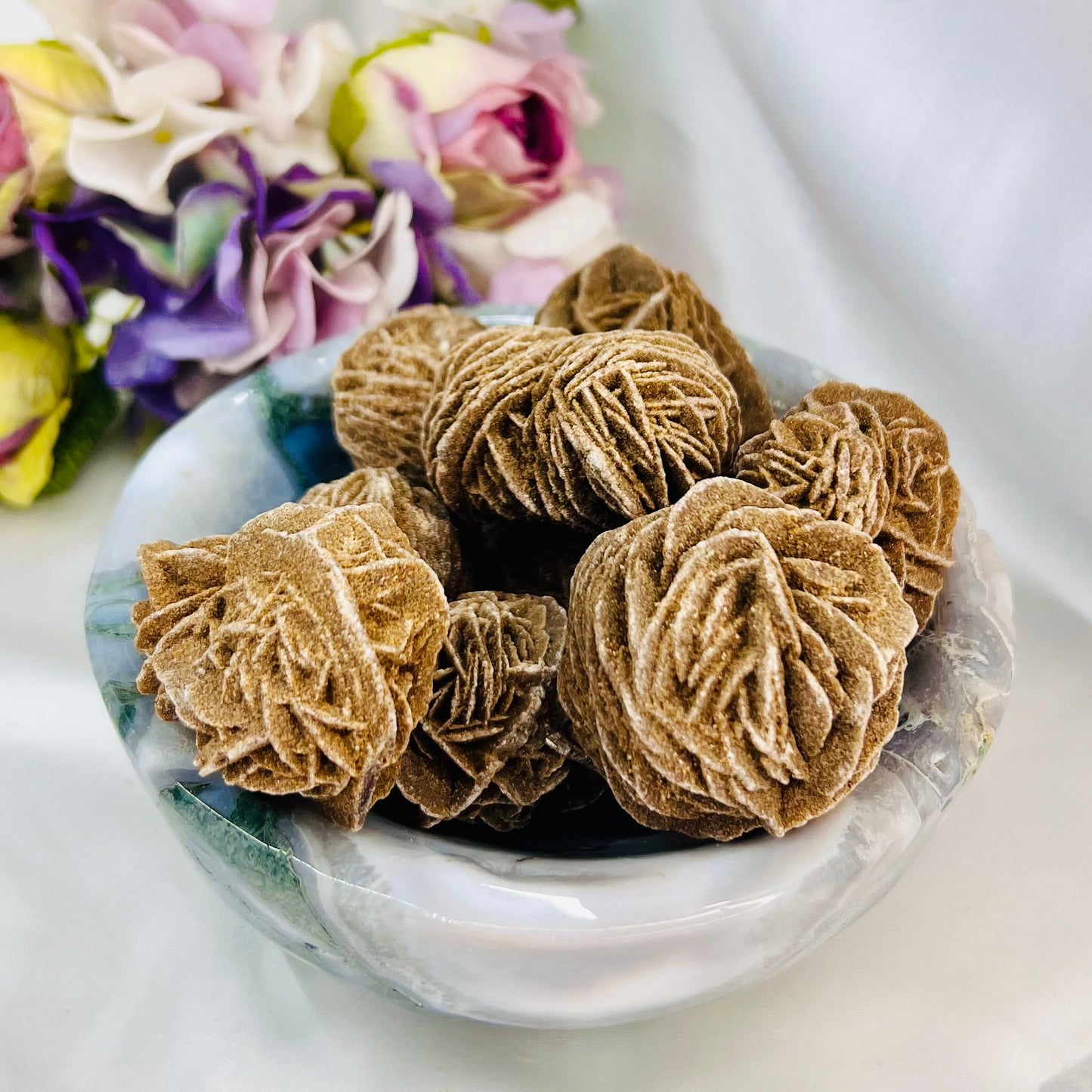 Desert Rose Calcite Specimens Natural Crystal